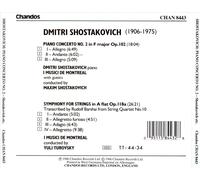 SHOSTAKOVICH: PIANO CONCERTO NO. 2, OP. 102; SYMPHONY FOR STRINGS, OP. 118A NEW