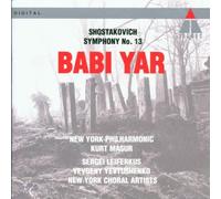 Shostakovich: Symphony No. 13- Babi Yar by Sergei Leiferkus (1994) Audio CD