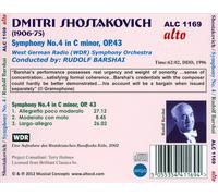 SHOSTAKOVICH: SYMPHONY NO. 4 NEW CD