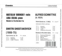 SHOSTAKOVICH: VIOLIN SONATA, OP. 134; SCHNITTKE: VIOLIN SONATA NO. 1 NEW CD