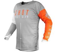 Shot Aerolite Alpha Cross Jersey Light Grey Orange