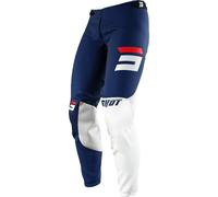 Shot Aerolite Gradient Motocross Pants, white-red-blue, size 28 for Men