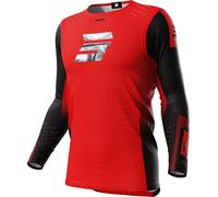 Shot Aerolite Honor Motocross Jersey, black-red, size L for Men