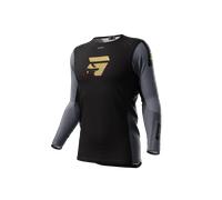 Shot Aerolite Honor Motocross Jersey, black-gold, size 2XL