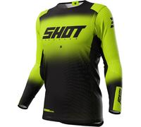 Shot Aerolite Ultima Motocross Jersey, black/neon, size M