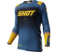 Shot Aerolite Ultima Motocross Jersey, blue/yellow, size S