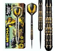 Shot! AI Mecha Steel Tip Dart Set 90% Tungsten Barrels, Front Weighted professional darts for bristle dartboard