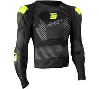 Shot Airlight 2.0 Childrens Youth Body Armour Protective Jacket Black Yellow