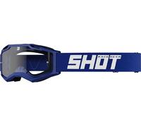 Shot Assault 2.0 Solid Motocross Goggles, clear for Men