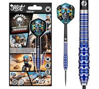 Shot! Badlands Tova Steel Tip Dart Set-90% Tungsten Barrels Handcrafted Professional Dart Set & Flights Made in New Zealand, Steel Tip Darts for Bristle Dartboard (24, Grams)