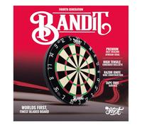 Shot! Bandit Gen 4 Official Competition Dartboard - Professional Bladed Board, Self-Healing Sisal