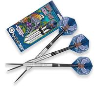 Shot! - Birds of Prey Kestrel 80% Steel Tip Darts 25g | Precision Ring Grip | For All Skill Levels | Inspired by Raptors | Includes Durable Shafts | Steel Tip Darts, Zen, Warrior