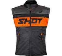 Shot Bodywarmer Lite Motocross Vest, black-orange, size XL