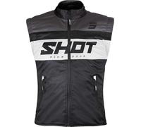 Shot Bodywarmer Lite Motocross Vest, black-white, size L