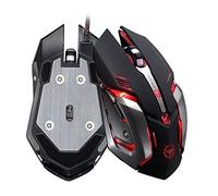 Shot Case Metal Gaming Mouse for PC Dell with USB Wired LED Gaming Universal Wired Optical Sensor 6 Buttons