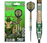 Shot! Celt Cernunnos Steel Tip Dart Set 90% Tungsten Pro Throwing Darts Steel Tip Set, Professional - Made in New Zealand - Designed Dart Flights for Women & Men - Metal Tip Bar Darts for Adults