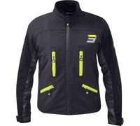 Shot Climatic waterproof Motocross Jacket, black-grey-yellow, size S for Men