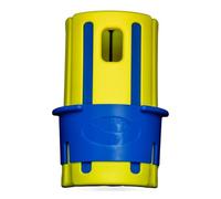 Shot Collar Bat Weight 16 to 24 oz | Easy On/Easy Off (Twist or Tap Off) Baseball Bat Weight | Customize Colors to Match Equipment or Team - Hella Yella (Yellow-Royal-Royal, 20 oz)