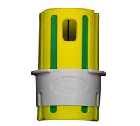 Shot Collar Bat Weight 16 to 24 oz | Easy On/Easy Off (Twist or Tap Off) Baseball Bat Weight | Customize Colors to Match Equipment or Team - Hella Yella (Yellow-White-Bright Green, 24 oz)