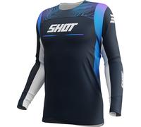 Shot Contact Apex Motocross Jersey, blue, size S for Men