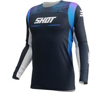 Shot Contact Apex Youth Motocross Jersey, blue, size 12 - 14 13 - 14 12/14 12 years 13 years
