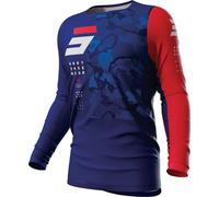 Shot Contact Camo 2.0 Motocross Jersey, red-blue, size L for Men