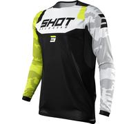 SHOT CONTACT CAMO Jersey neon yellow-black M