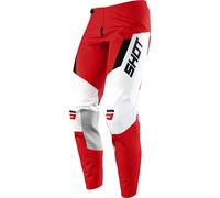 Shot Contact Chase Motocross Pants, white-red, size 28 for Men