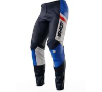 Shot Contact Legend Motocross Pants, black-white-red-blue, size 38 for Men