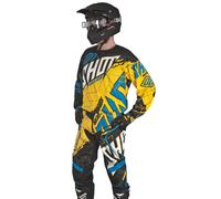 SHOT CONTACT LIVE pants black-yellow-blue 30