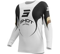Shot Contact Manta Motocross Jersey, white, size L for Men
