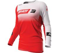 Shot Contact Scope Motocross Jersey, red/white, size XL