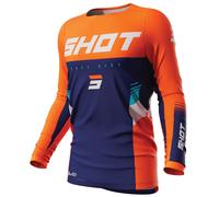 Shot Tracer Long Sleeve Jersey Orange,Blue 2XL Men
