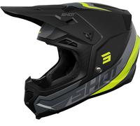 Shot Core Custom Motocross Helmet, black/neon yellow, size L (59/60)