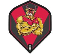Shot! Dart Flights Michael Smith Bully Boy Dart Flights (Red)