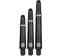Shot Dart Shafts Koi Carbon with Spring Ring, High-Quality Dart Shafts, Stable and Long Durable (Short, Black)