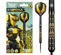 Shot! Darts AI Mecha 90% Tungsten Pro Throwing Darts Steel Tip Set, Professional - Made in New Zealand - Designed Dart Flights for Women & Men - Metal Tip Bar Darts for Adults