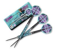 Shot! Darts Celt Boudicca 90% Tungsten Pro Throwing Darts Steel Tip Set, Professional - Made in New Zealand - Designed Dart Flights for Women & Men - Metal Tip Bar Darts for Adults