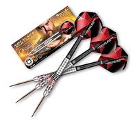 Shot! Darts Michael Smith Achieve Center Weighted 90% Tungsten Pro Throwing Darts Steel Tip Set Professional Made in New Zealand Designed Dart Flights for Women & Men Metal Tip Bar Darts for Adults