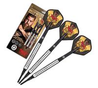 Shot! Darts Michael Smith Bully Boy Precision 80% Tungsten Pro Throwing Darts Soft Tip Set, Professional Designed Dart Flights for Women & Men - Plastic Tip Bar Darts for Adults