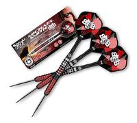 Shot! Darts Michael Smith Defiant Center Weighted 90% Tungsten Pro Throwing Darts Steel Tip Set Professional Made in New Zealand Designed Dart Flights for Women & Men Metal Tip Bar Darts for Adults