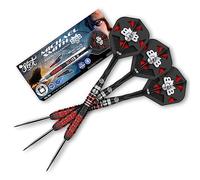 Shot! Darts Michael Smith Tenacious Front Weighted 90% Tungsten Pro Throwing Darts Steel Tip Set Professional Made in New Zealand Designed Dart Flights for Women & Men Metal Tip Bar Darts for Adults