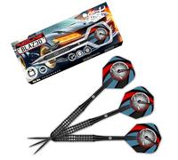 Shot! Darts Redline BLAZ3D Steel Tip Dart Set Front Weighted 80% Tungsten Barrels (22, Grams)