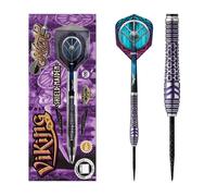 Shot! Darts Viking Shield Maiden Steel Tip Dart Set 23gm Front Weighted 90% Tungsten Barrels