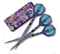 Shot! Darts Viking Shield Maiden Steel Tip Dart Set 23gm Front Weighted 90% Tungsten Barrels