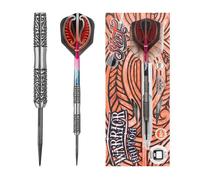 Shot! Darts Warrior Hautoa Steel Tip Dart Set-Centre Weighted 80% Tungsten Barrels 22gm