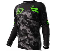 Shot Devo Army Motocross Jersey, black/green, size S