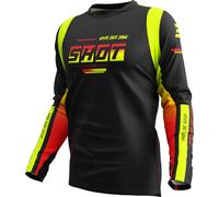 Shot Devo Block Motocross Jersey, yellow, size XL for Men