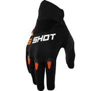 SHOT DEVO KID gloves black-orange 12-13 years