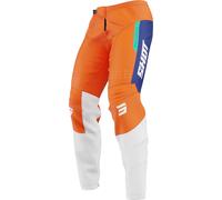 Shot Devo League Motocross Pants, white-blue-orange, size 34 for Men